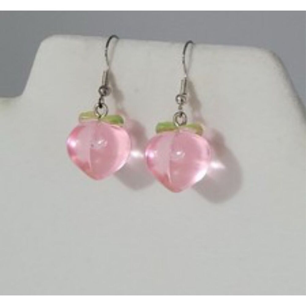 Pink Fruit statement Earrings